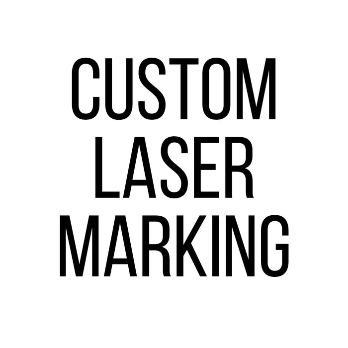 Add your name with custom laser marking